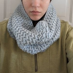 Light blue infinity scarf
